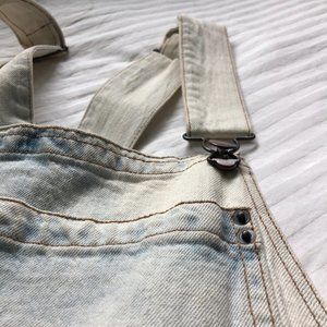 BeAvv Acid Wash Overall Shorts